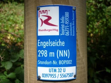 Location sign on RheinBurgenWeg | © Romantischer Rhein Tourismus GmbH