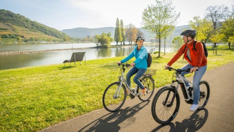 Rheinradweg bei Osterspai | © Dominik Ketz, Romantischer Rhein Tourismus GmbH