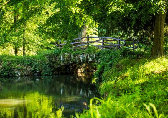 Brücke im Schlosspark Sayn | © Henry Tornow/Romantischer Rhein Tourismus GmbH