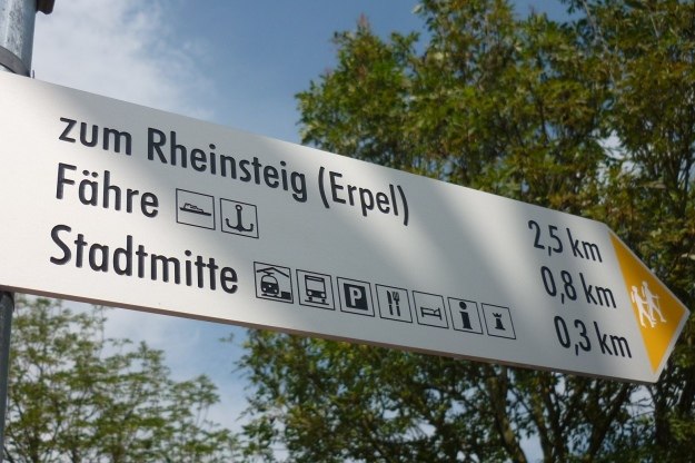 Wegweiser zum Rheinsteig | © Romantischer Rhein Tourismus GmbH