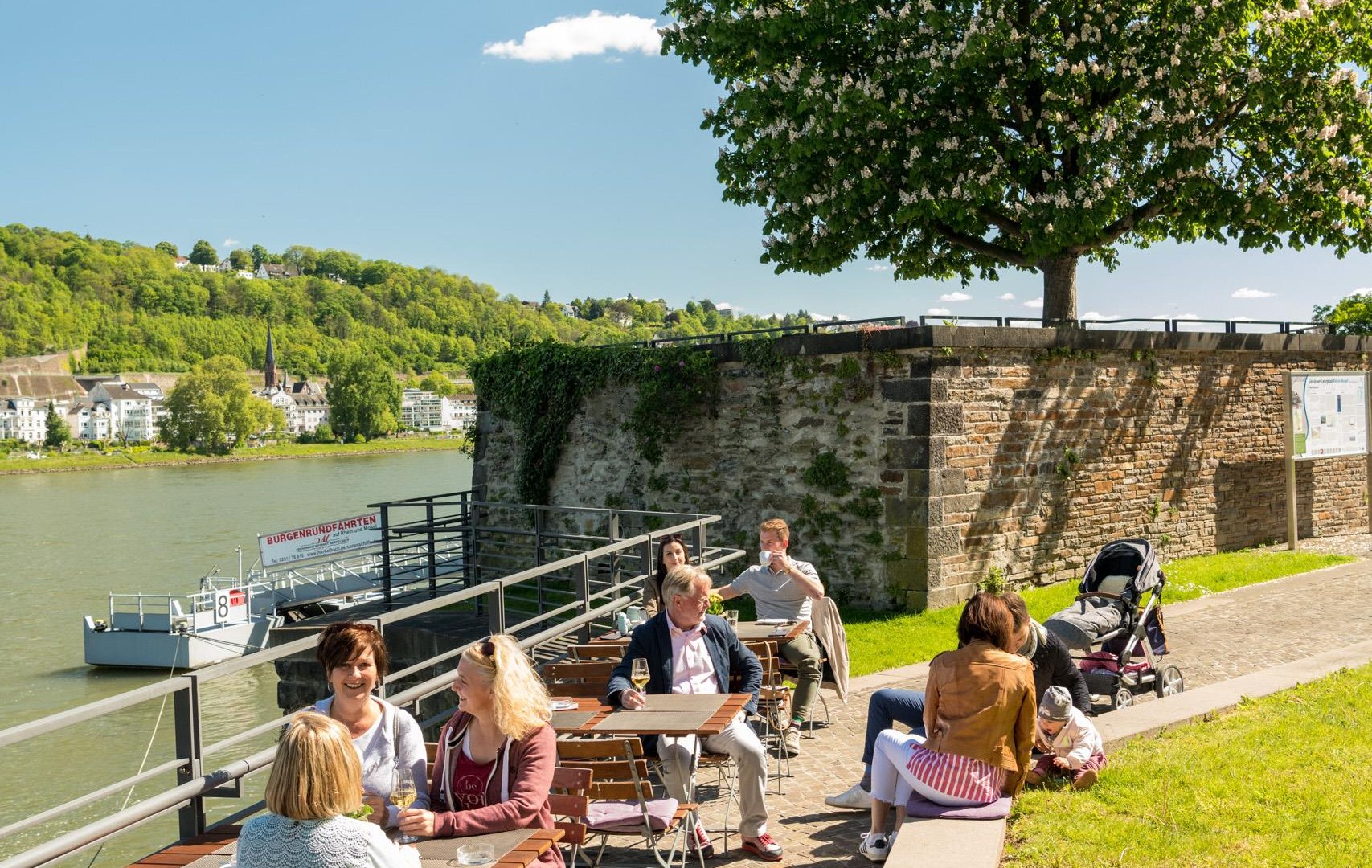 Blick auf den Rheinkavalier | © Koblenz-Touristik GmbH / Dominik Ketz