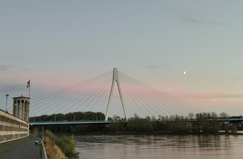 Pegelturm und Rheinbrücke | © Rämer