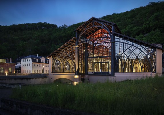 Westfassade Gießhalle | © Stiftung Sayner Hütte