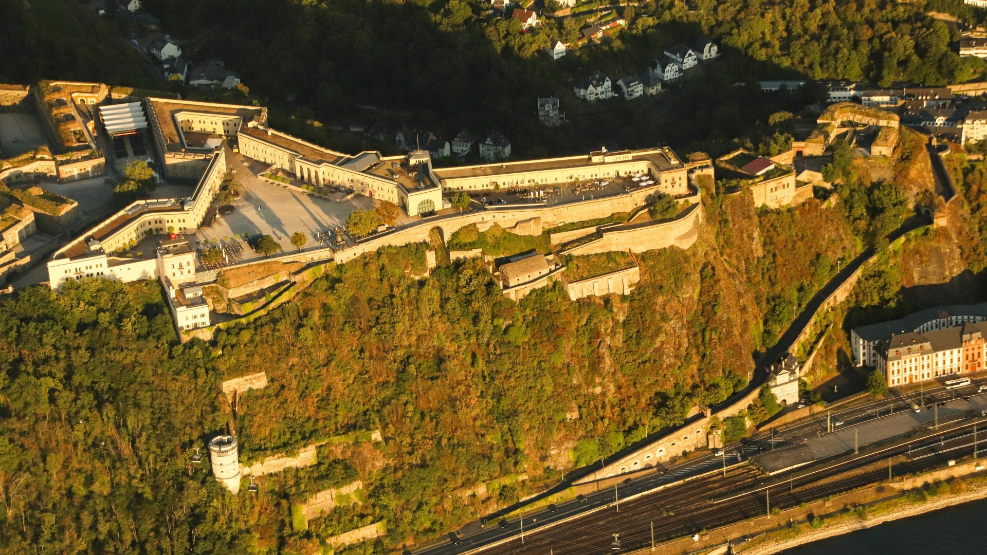 Flug über die Festung | © Koblenz-Touristik GmbH / Johannes Bruchhof