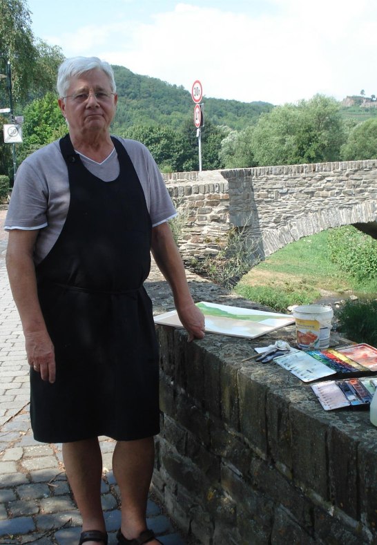 Malen an der Brücke in Rech an der Ahr | © Hans-Joachim Schmitz