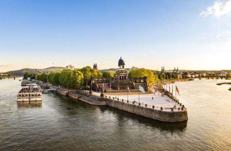 Deutsches Eck Sonnenutergang | © Koblenz-Touristik GmbH / Dominik Ketz